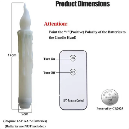ANTVERO Flickering Flameless LED Candles